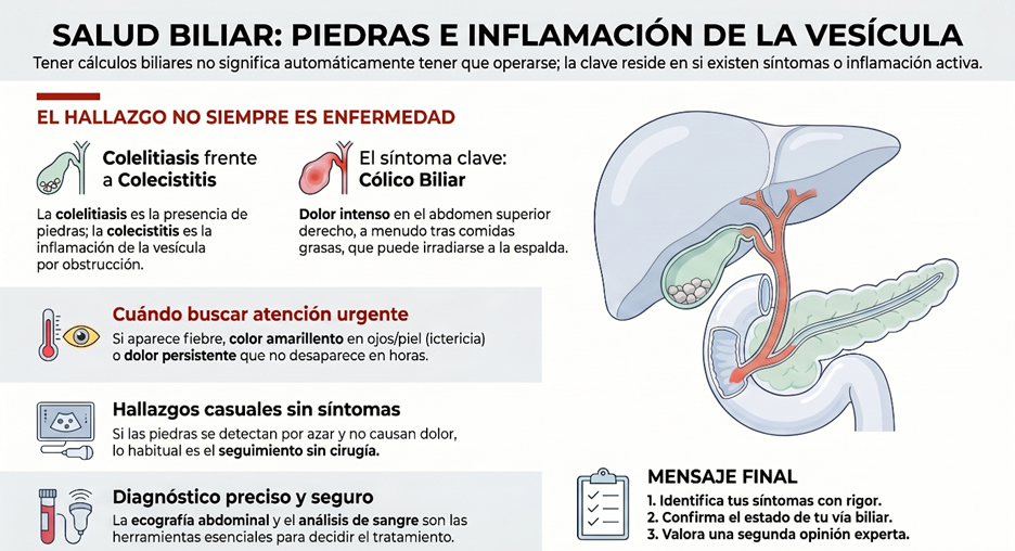 Dolor después de comer: síntomas de colelitiasis y colecistitis