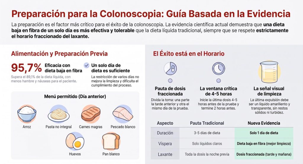 Preparación para la colonoscopia