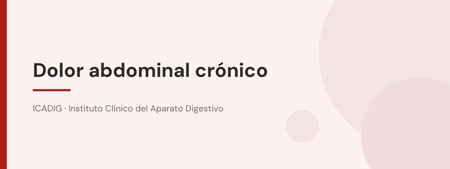 Dolor abdominal crónico: