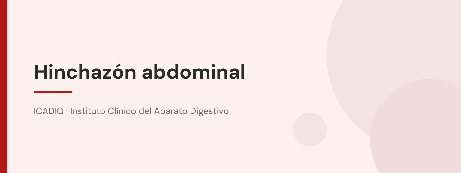 Hinchazón abdominal