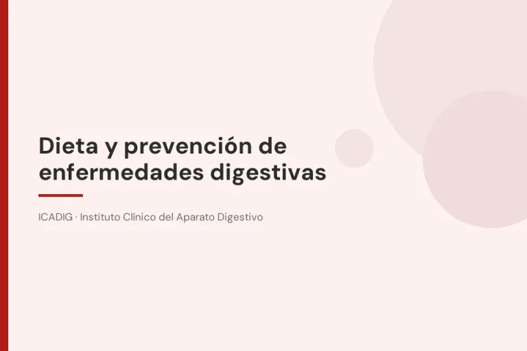 Dieta y prevención de enfermedades digestivas