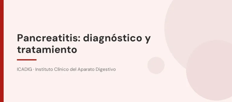 Pancreatitis: diagnóstico y tratamiento