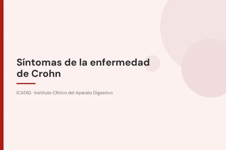 Síntomas de la enfermedad de Crohn